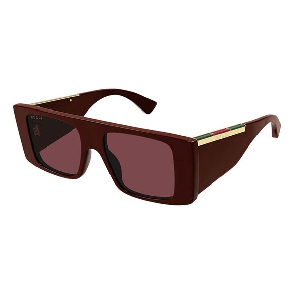 NEW GUCCI UNISEX SUNGLASSES GUCCI GG1888S 004 BURGUNDY/RED EYEWEAR - Picture 1 of 4